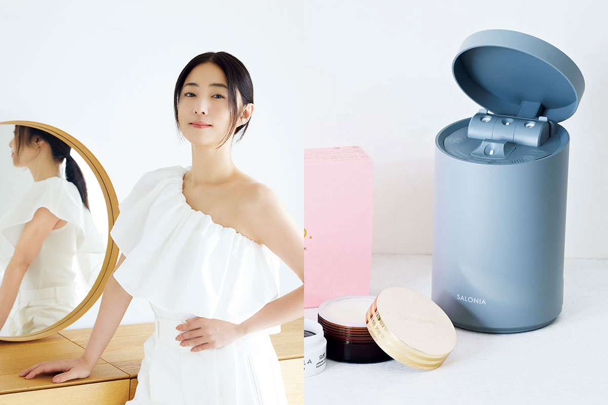 MEGUMIさんのルーティーンは「週1回のスチーマーケア」クレンジングで