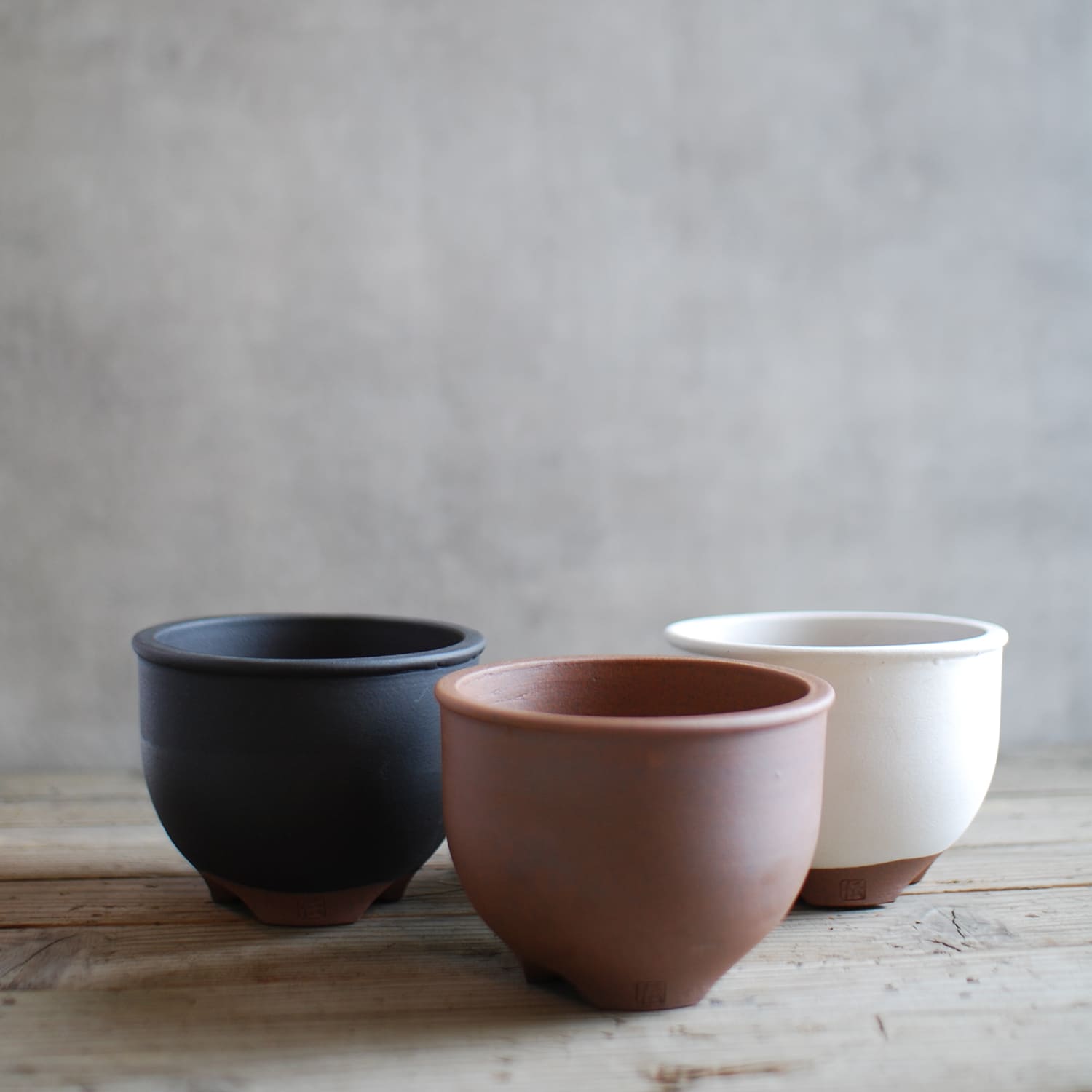 初代伝市鉢 3種3点まとめて 博士も愛用した「植物のために植木鉢『伝市