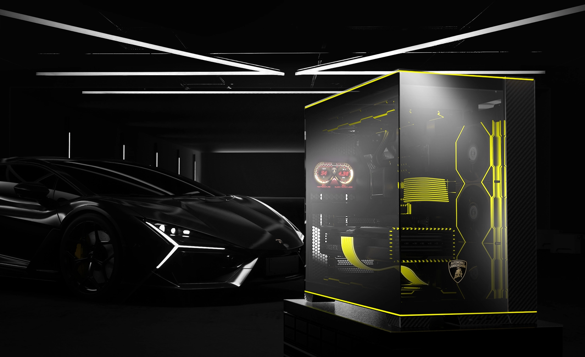 O11D EVO RGB Automobili Lamborghini Edition - LIAN LI は PC ケース