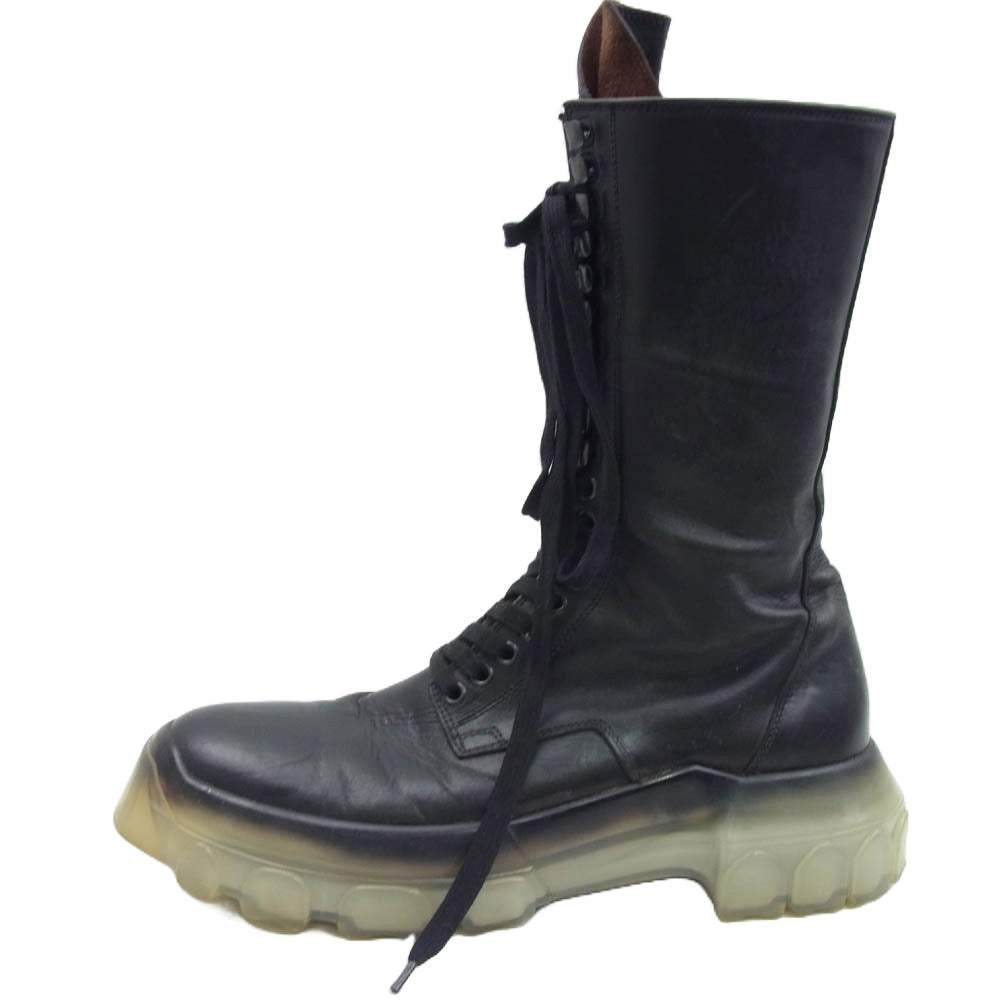 Rick Owens リックオウエンス Clear Sole Lace Up Tractor Boots