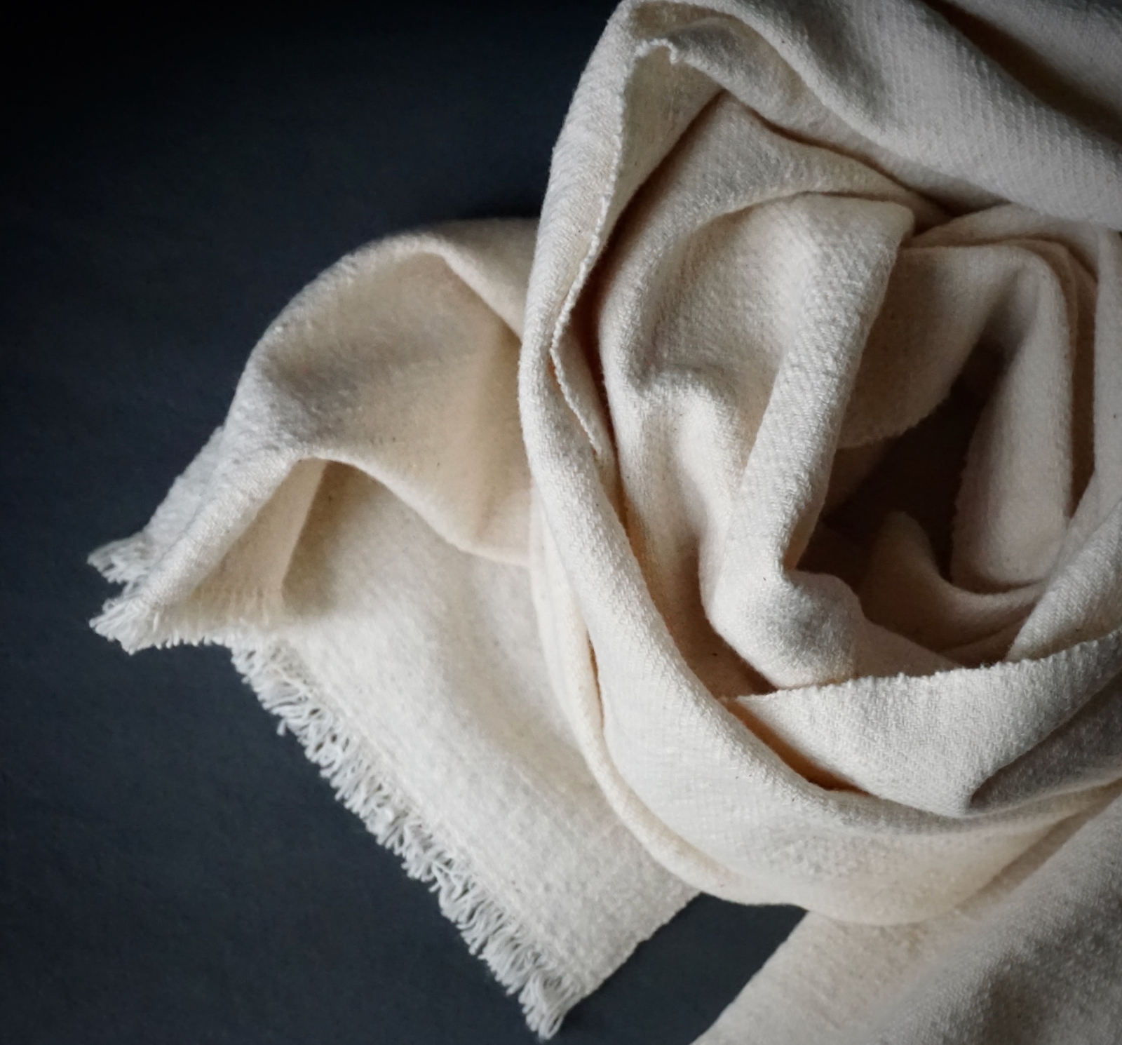 つちや織物所 】 手紡ぎ手織りのストール（奈良綿） « gullam