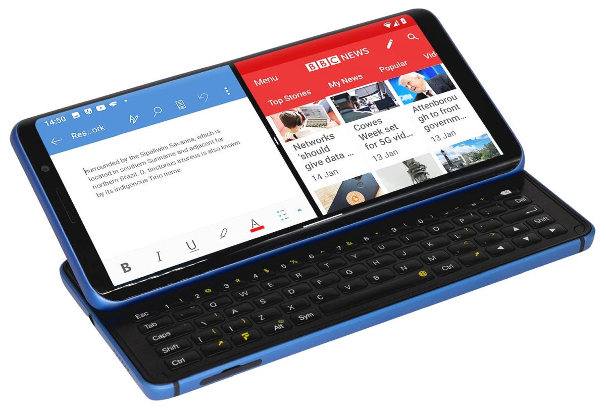 F(x)tec Pro1-X smartphone with a physical keyboard begins shipping