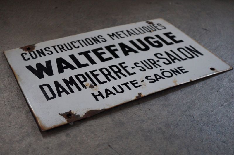 FRANCE antique Enamel SIGN フランスアンティーク ホーロー サイン