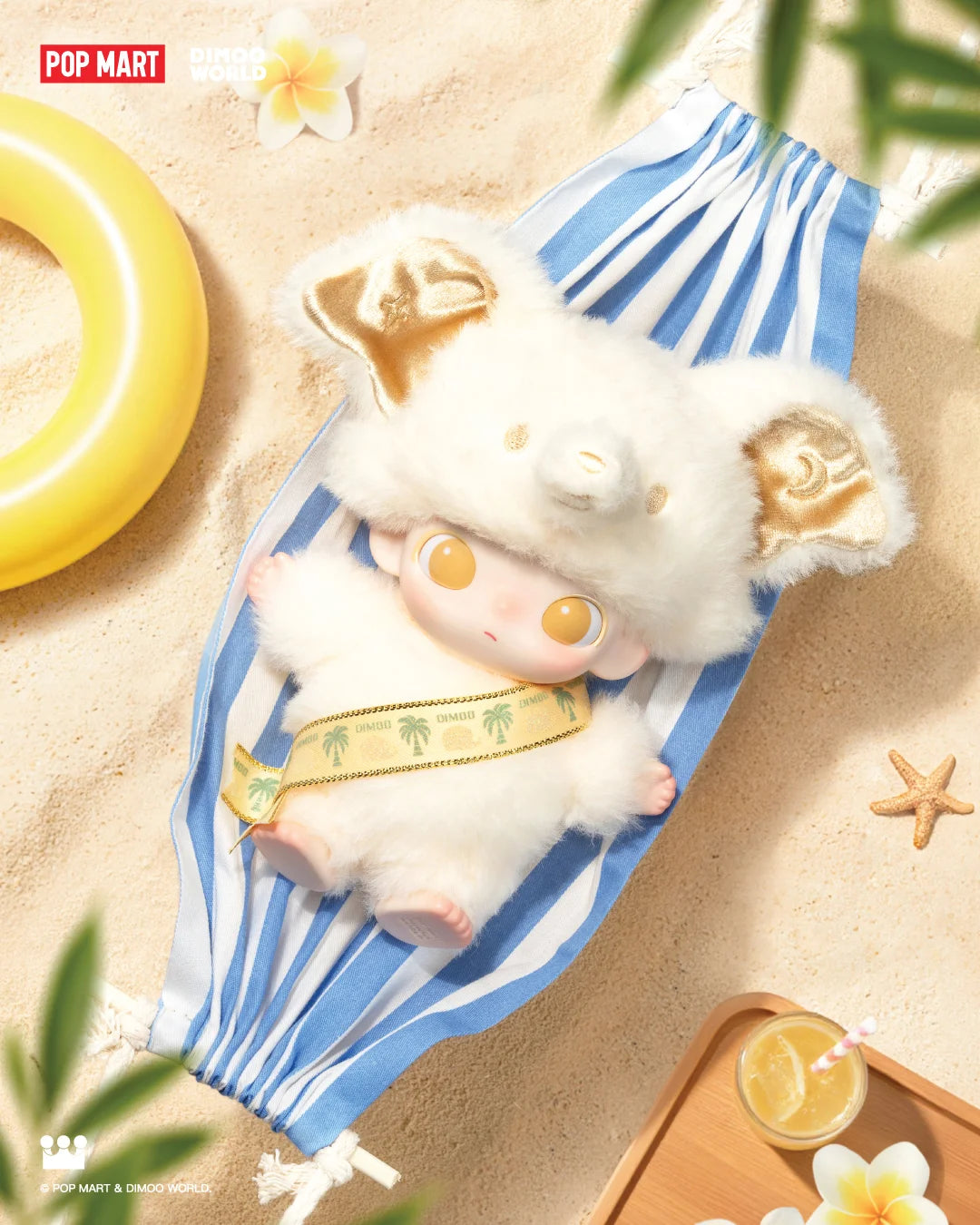 pre order] Dimoo Elephant in Moonlight Vinyl Plush Pendant