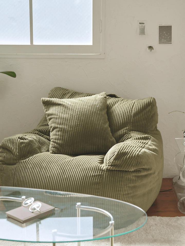 LOOSY 1人掛けビーズソファ Olive｜1人用ソファ おしゃれ 一人暮らし