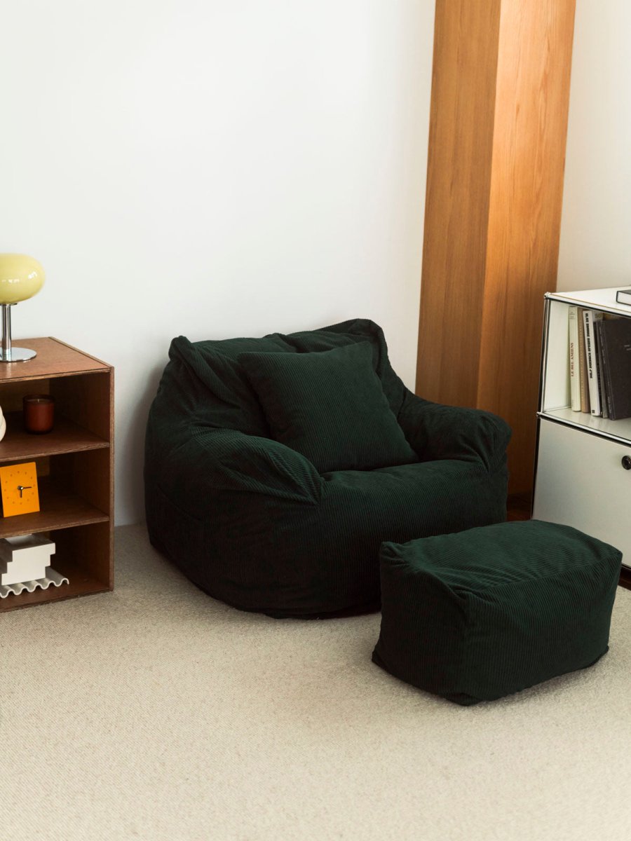 LOOSY 1人掛けビーズソファ Dark Green｜1人用ソファ おしゃれ