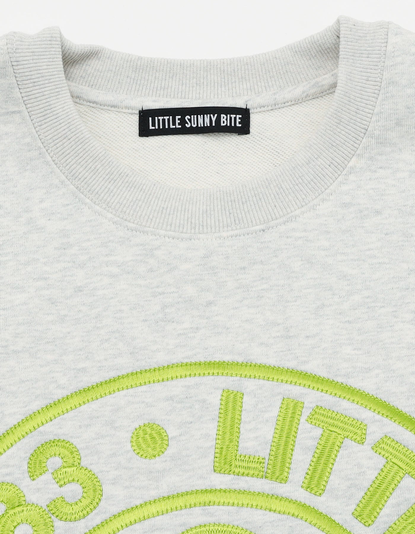 little sunny bite (リトルサニーバイト)logo sweat top / GRAY