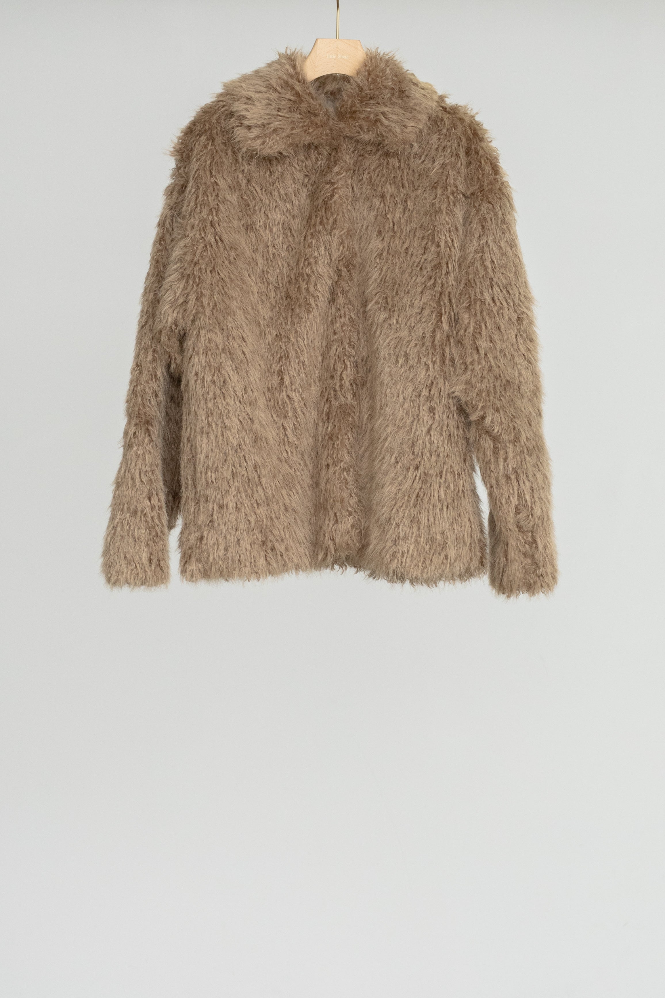 Eco Fur Snap Front Jacket (ls54536J)