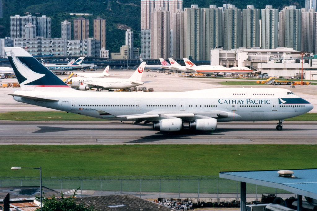 CX Cathay Pacific B747-400 B-HUI 3色 CX Cathay Pacific B747-400 B