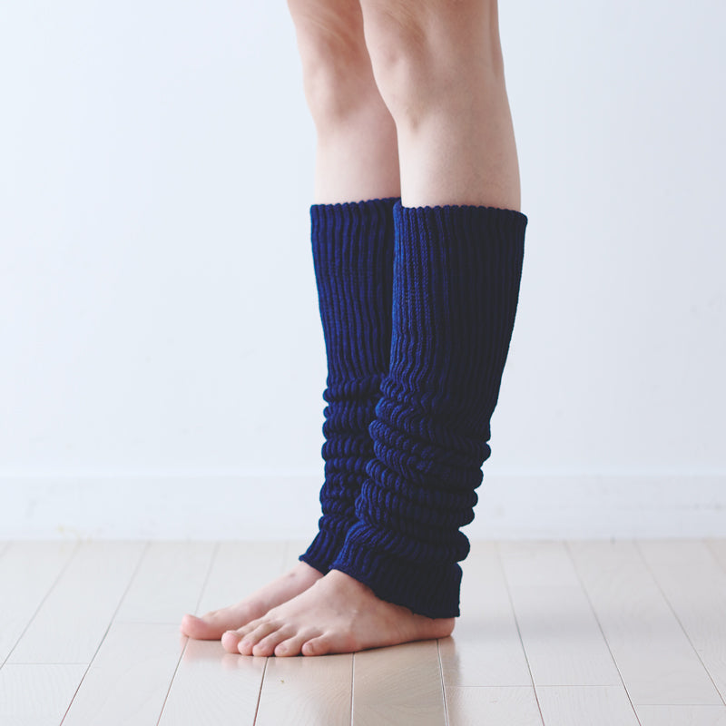 シルク＆コットン二重織レッグウォーマー（45cm） – ライブコットン