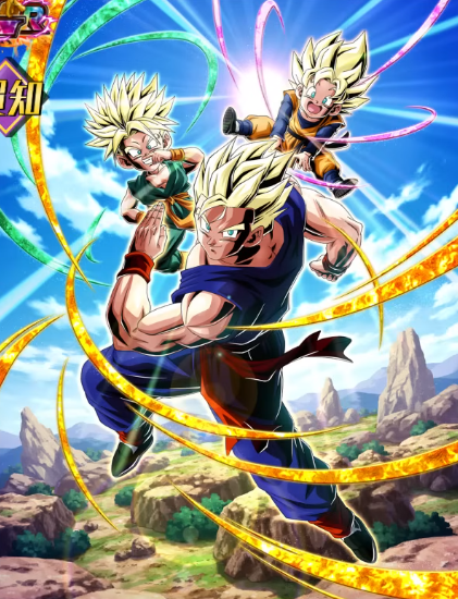 ドッカンバトル 新LR『SS孫悟飯(青年期)＋SSトランクス(幼年期)＆SS