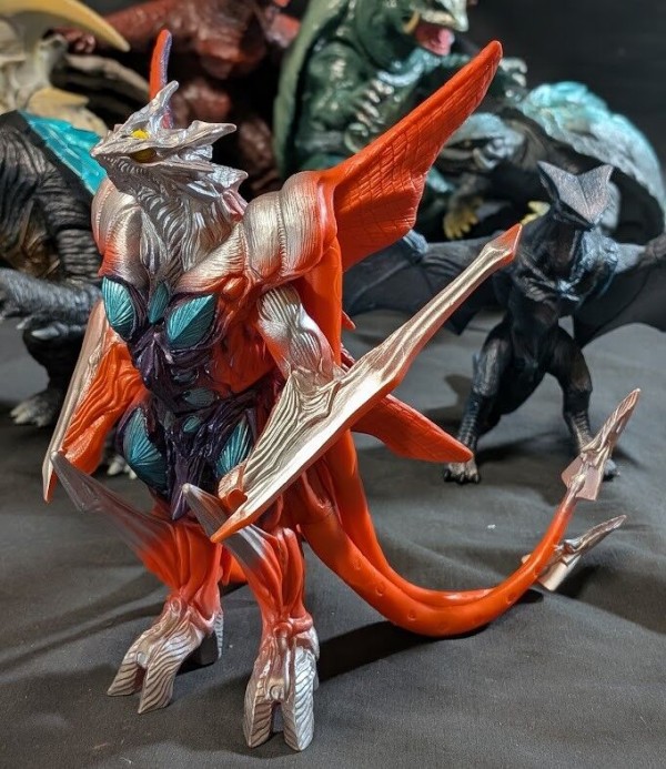 平成ガメラ＆対戦怪獣（バンダイ）ソフビフィギュア7体セット : 恐竜