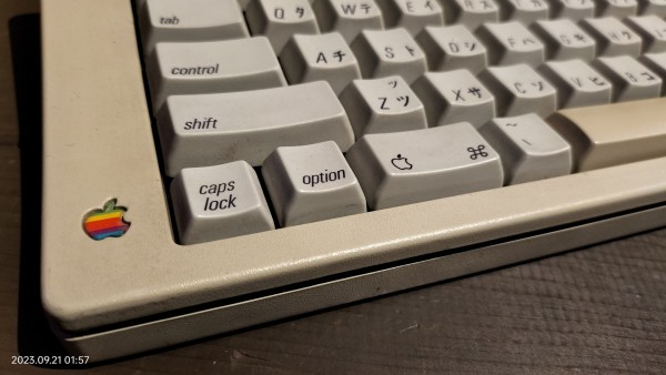 1989/平成1/Apple/Apple Keyboard/Macintosh SE30付属キーボード/F