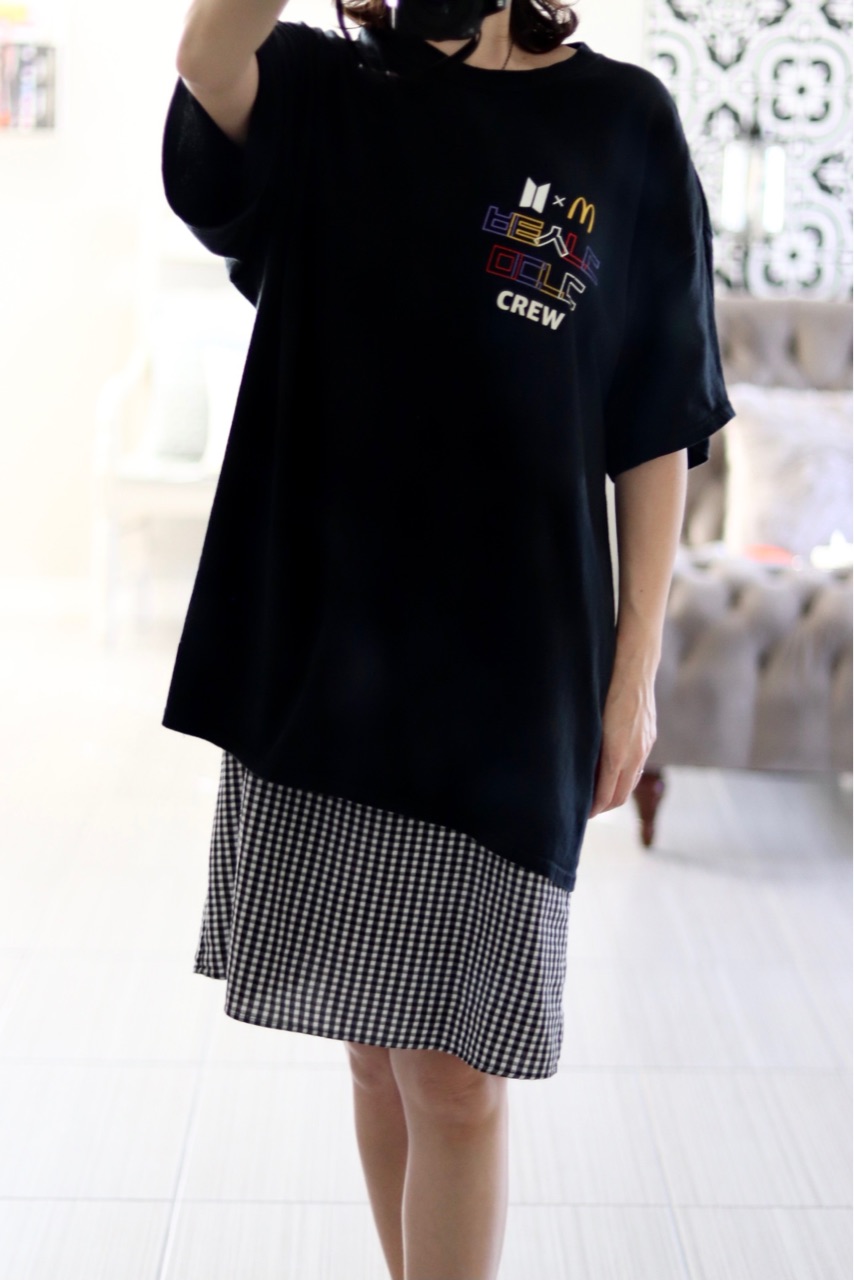 貴重！BTSとマクドナルドのクルーTシャツをいただきました🙏＋偽物が
