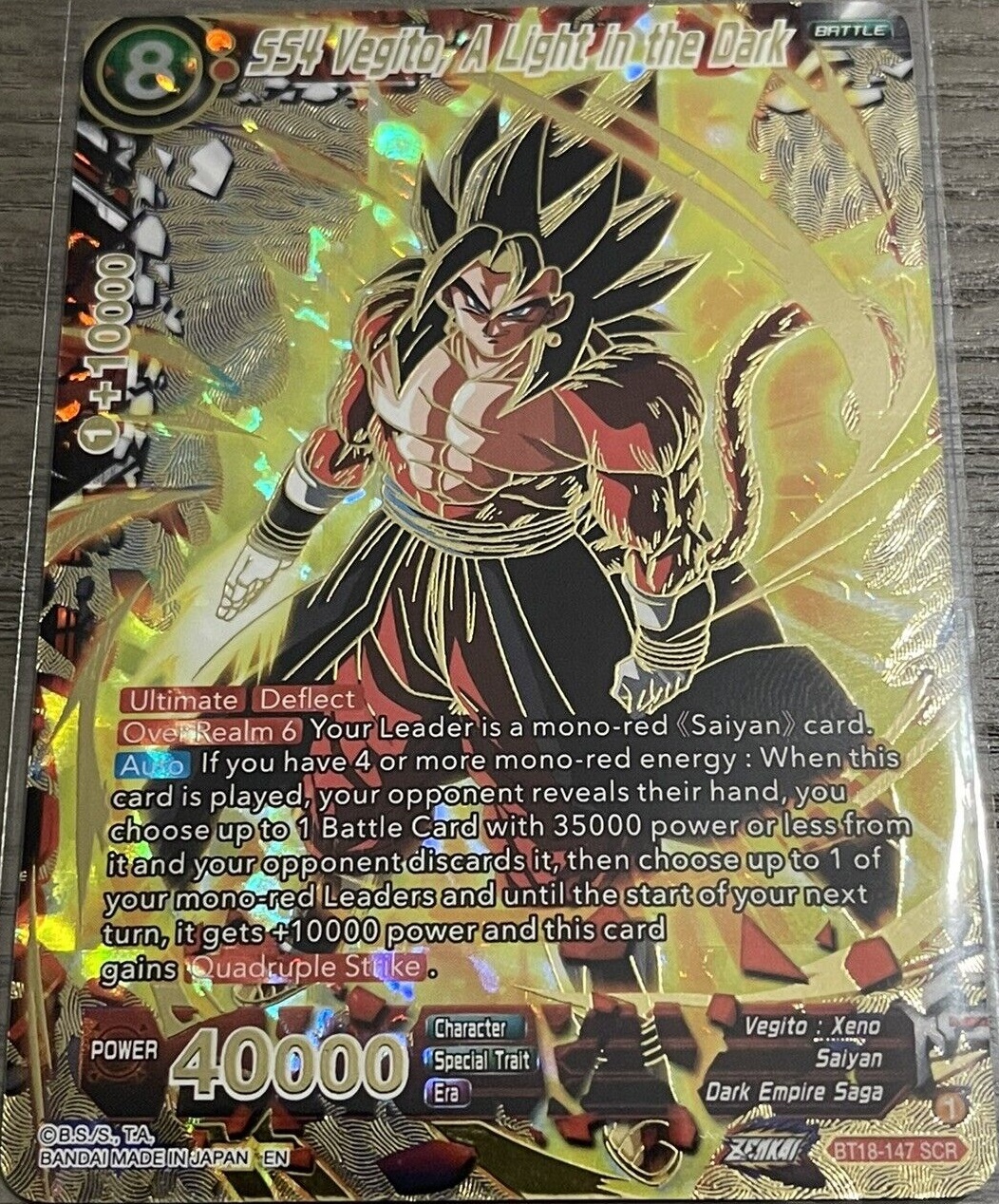 BT18-147 SCR ドラゴンボール海外カード ドラゴンボール超カードゲーム