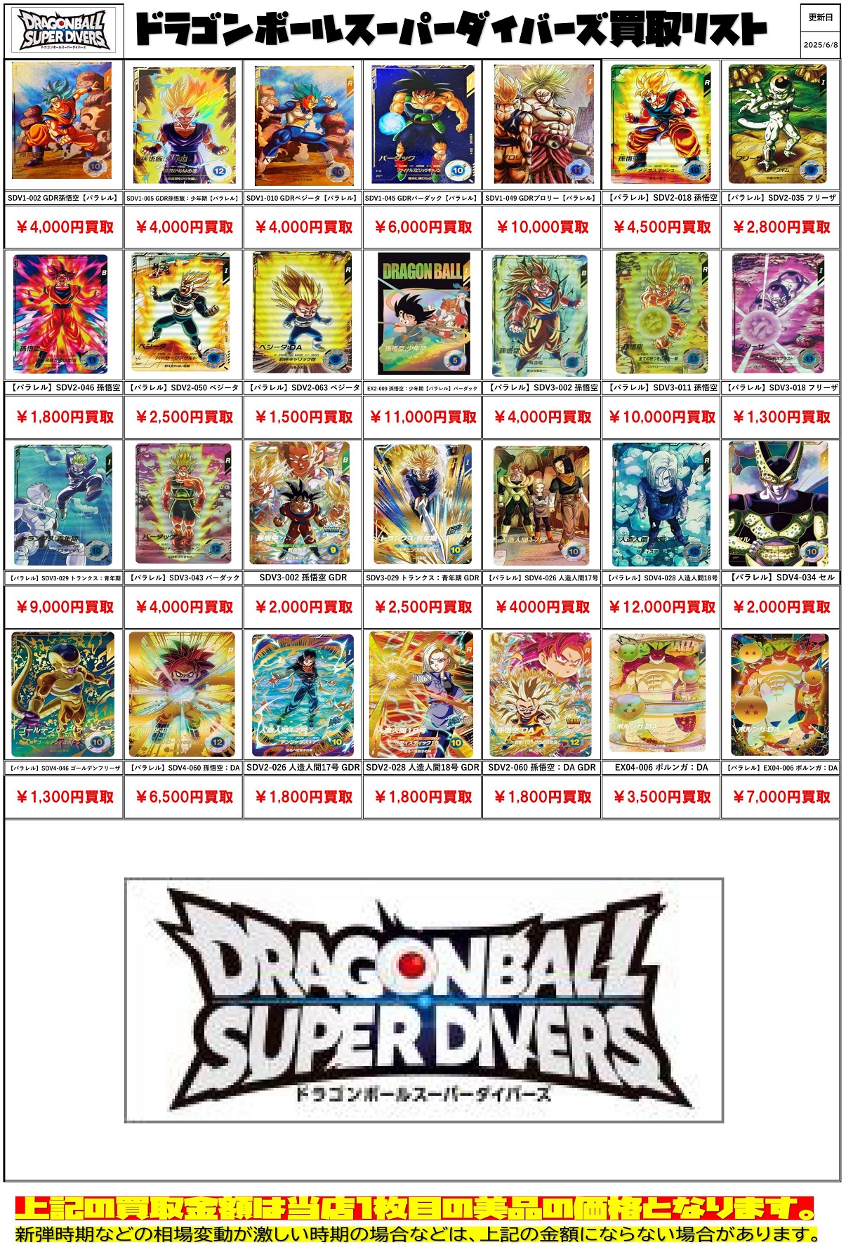 DBSDV4弾 神龍エクストラレアゲットチャンス 流通5日目のメルカリ