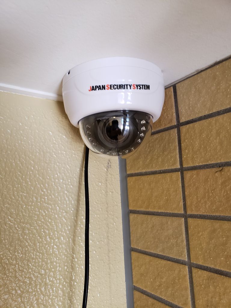 ☆ドーム型防犯カメラを取り付けました！ 日本防犯システムPF-AHD3121V