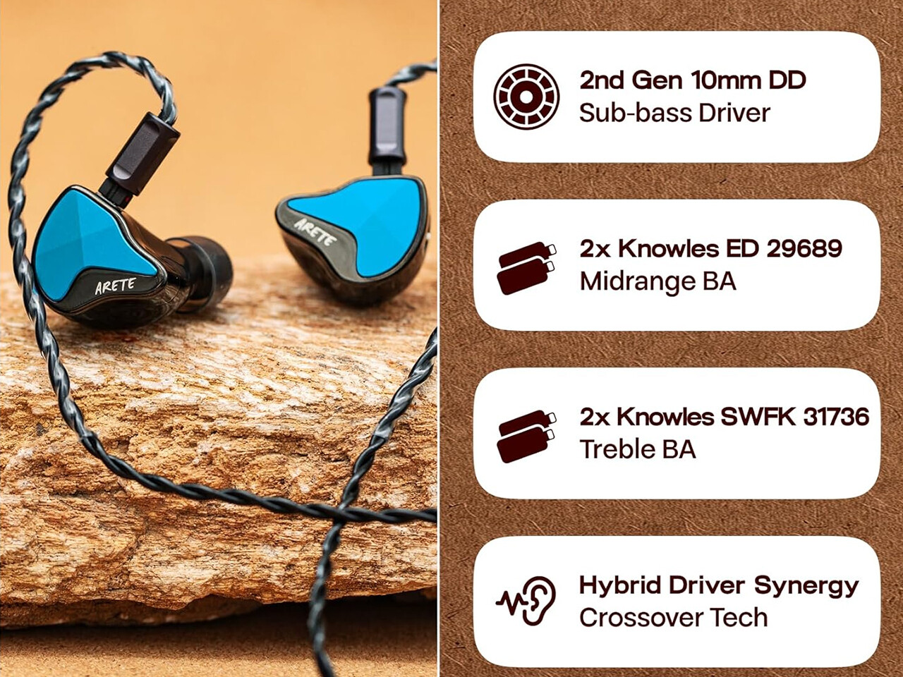 ZiiGaat x Fresh Reviews Arete II」 新開発DDとKnowles製BAの1DD+4BA