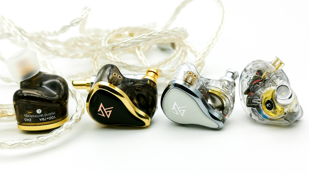 KZ ZAS」 美しく高級感のあるデザインで7BA+1DD構成。60ドル台で従来