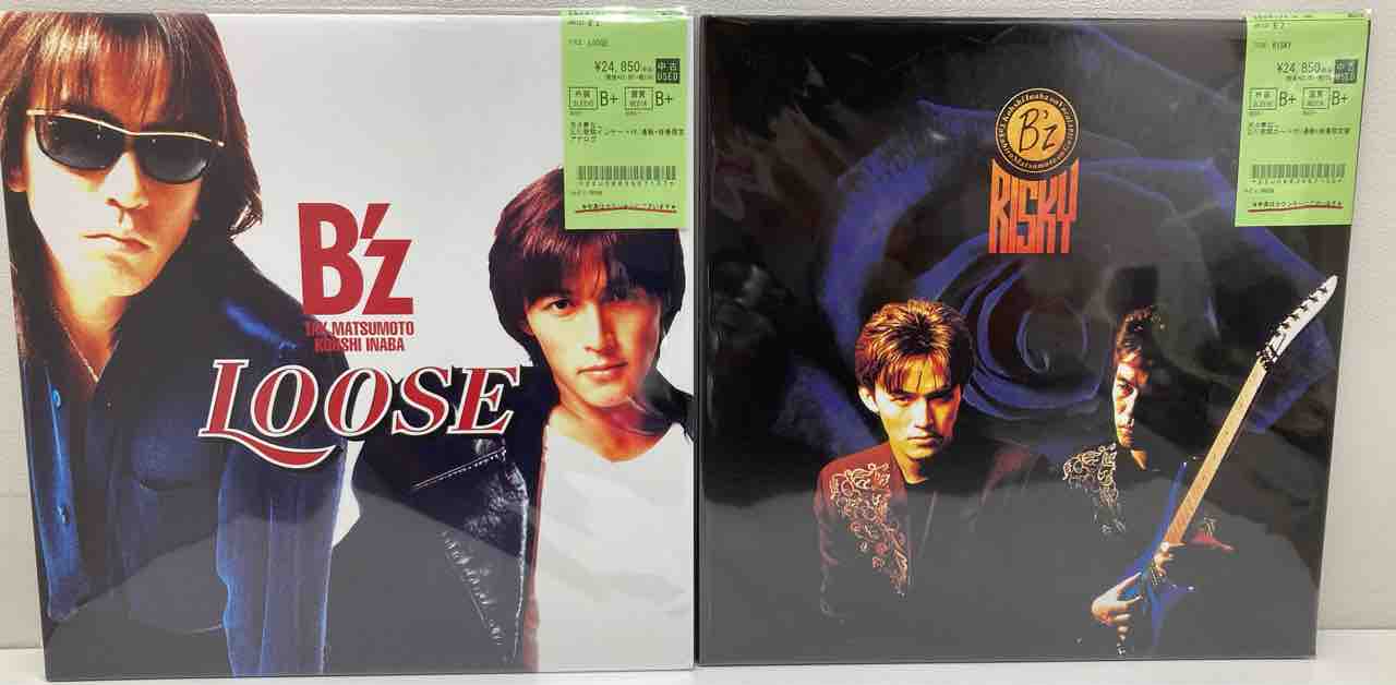 B'z』各種通販・ライブ会場限定アナログ盤がまとまって入荷いたしまし