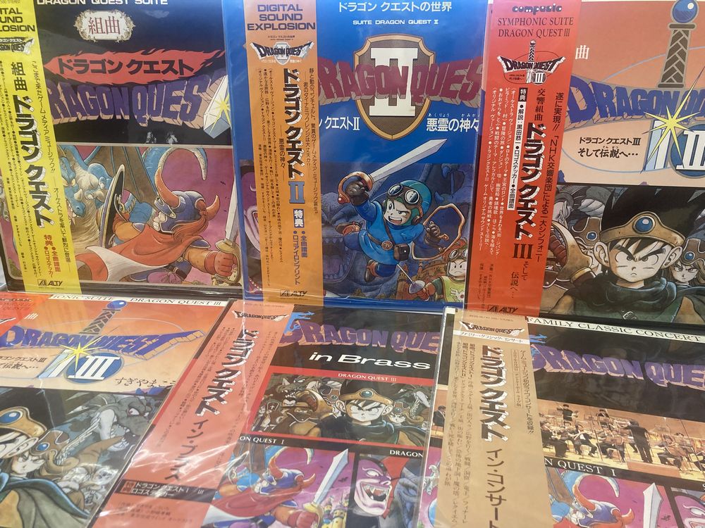 ドラゴンクエストⅠ・Ⅱ・Ⅲ、インブラス、インコンサートのレコードが