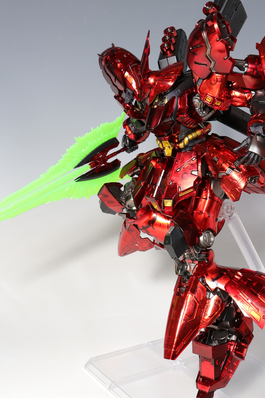 RG ガンダムベース限定 サザビー ［メカニカルコアメッキ］ 塗装/完成