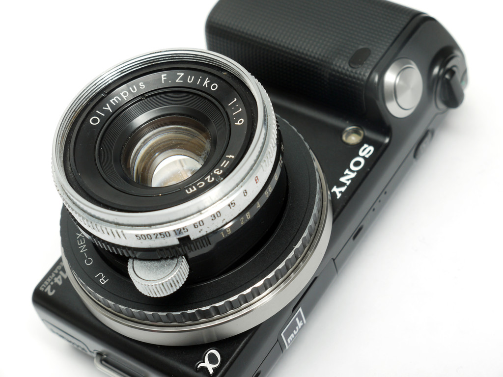 C-NEXマウントアダプタを改造してPEN-Dのレンズを装着してみました