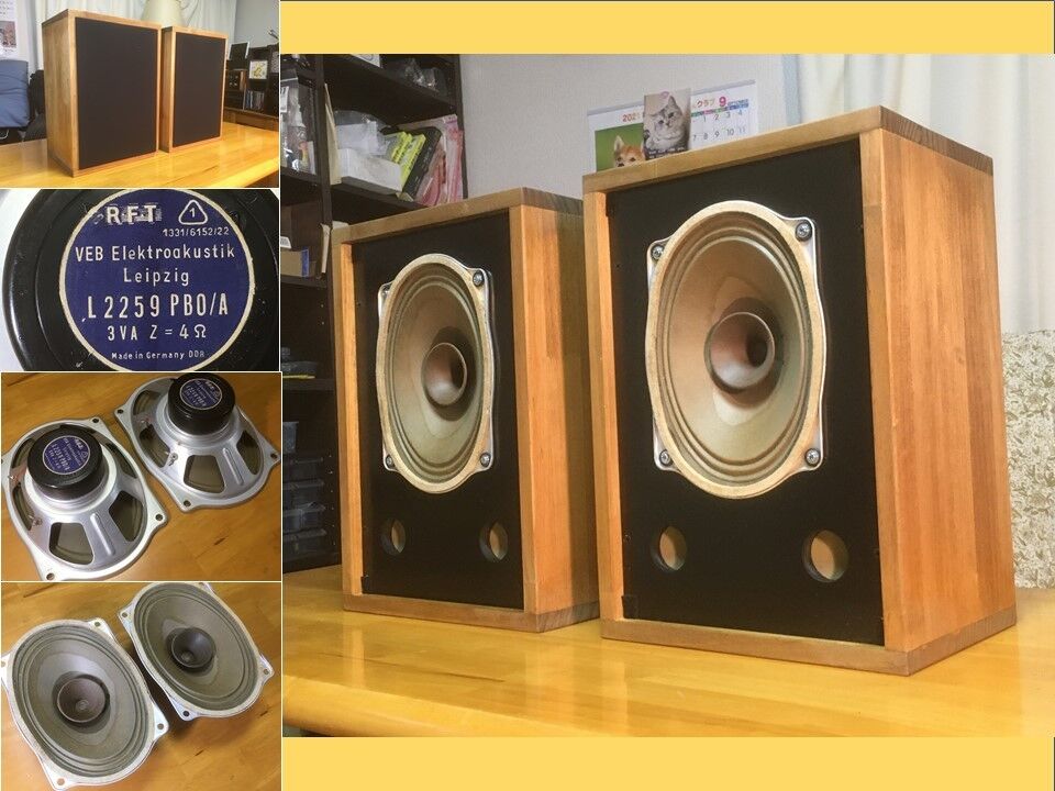 東独 RFT レア! ビンテージフルレンジL2259 PBO/Aシステム 高速高音質