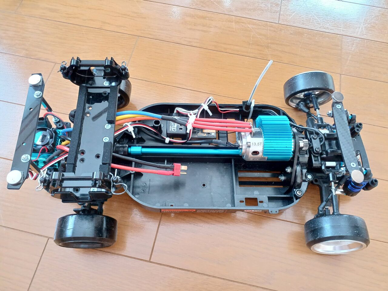 2024/8/15の作業：タミヤ TT-01フロントモーターのレイアウト小変更