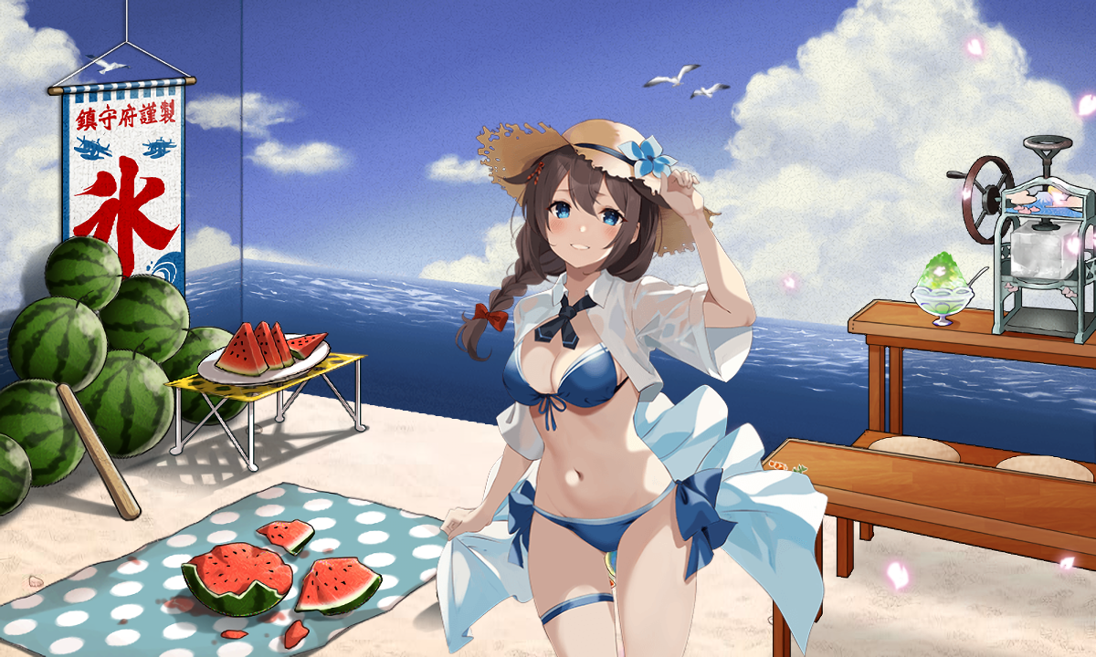 艦これ】 時雨改三の水着mode！ : コントラ デクストラ アベニュー