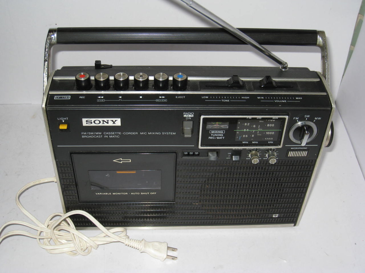 ソニーラジカセCF-1780の修理 : 真空管ラジオ修理キッシー工房