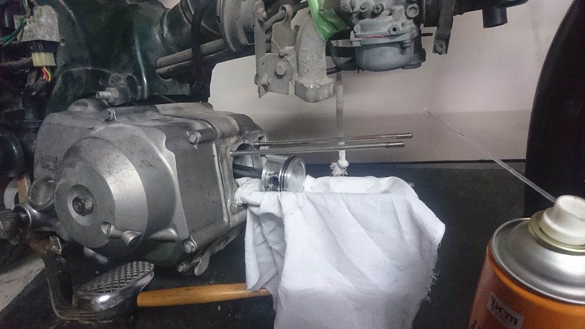 スーパーカブ エンジン焼き付き（ボアアップキット組付け編①） : V