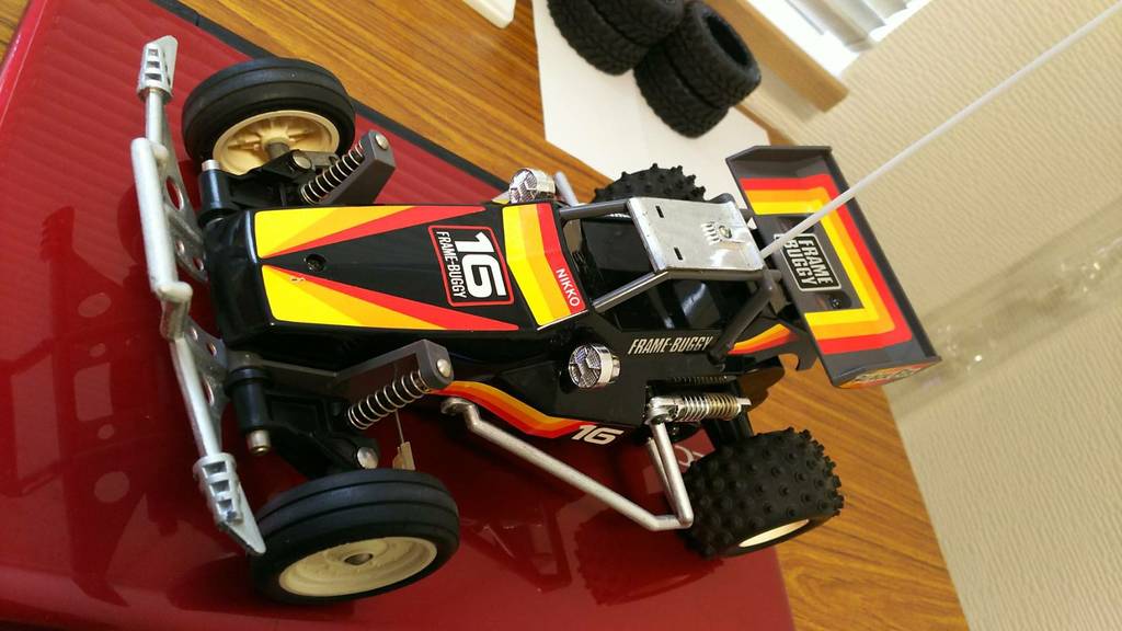 1985年【NIKKO フレームバギー1/14 ブラックフォックス(黒)】ラジコン
