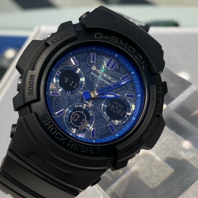 G-SHOCK 新作 BLUE PAISLEYシリーズ②【AWG-M100SBP-1AJF】【GW