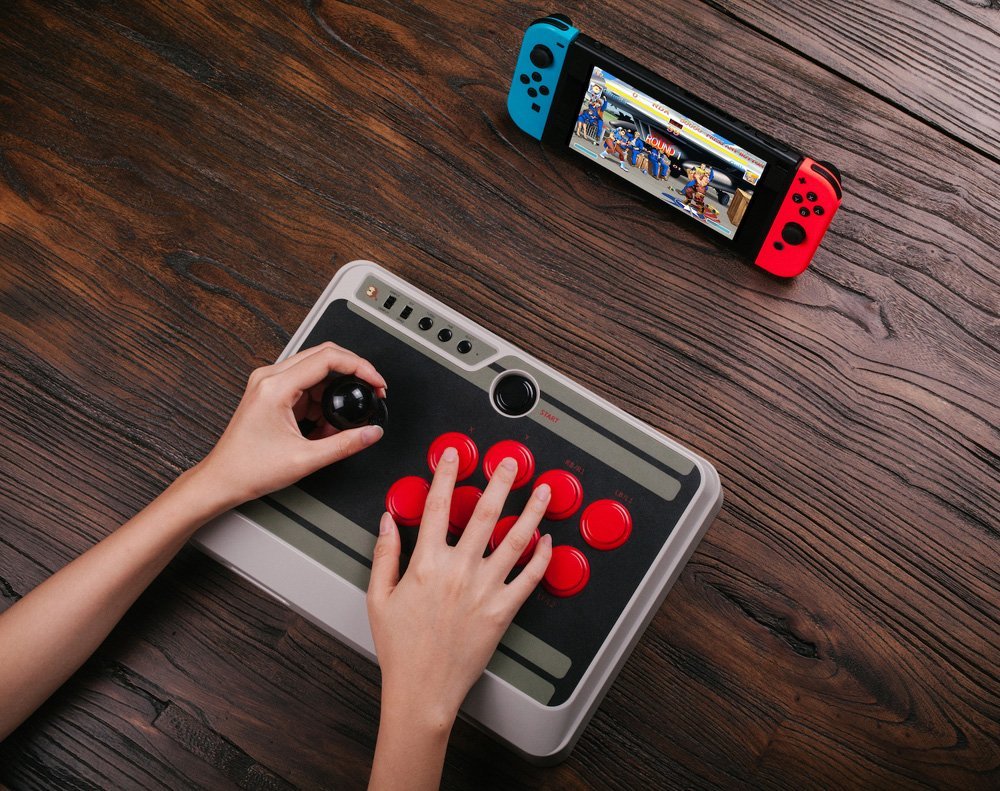 徹底レビュー】Switchでも使える「8Bitdo N30 Arcade Stick」 海外仕様
