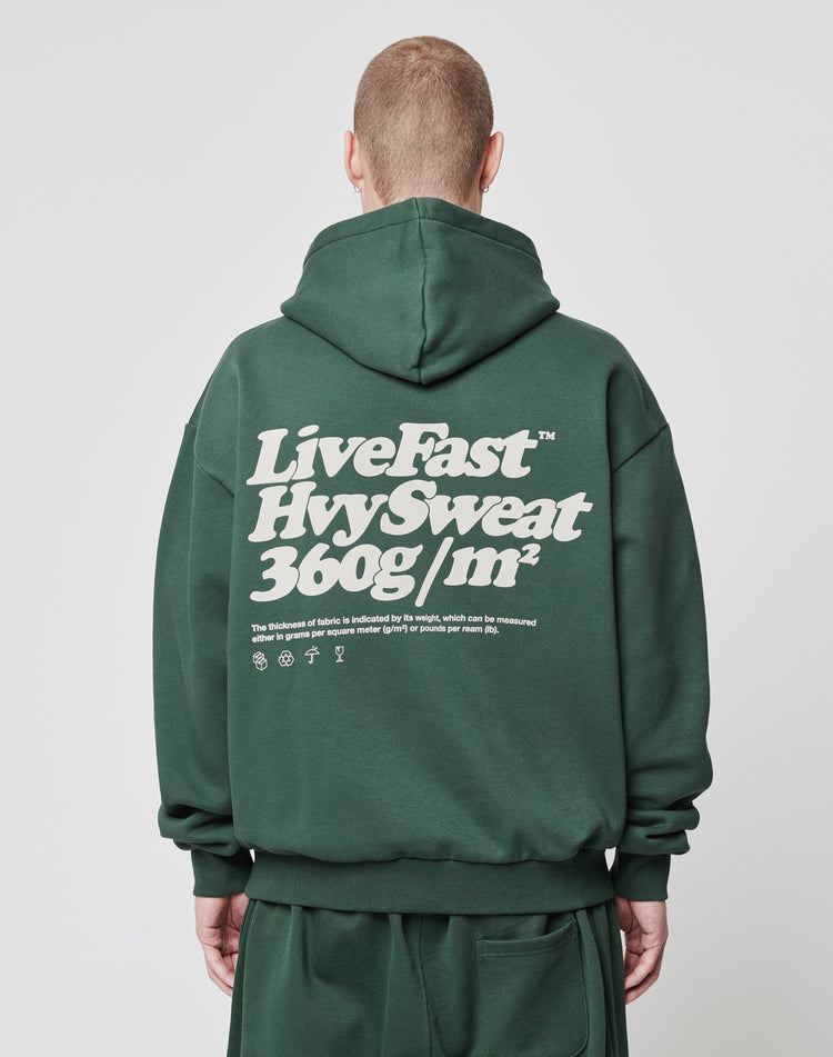 Basic 360 Hoodie Dunkelgrün: Buy now – LIVE FAST DIE YOUNG