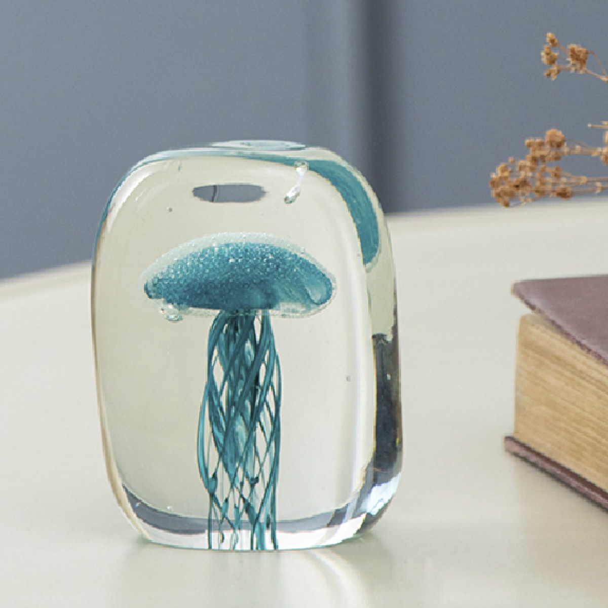 ガラスインテリアオブジェ（Glass interior objects） クラゲ M