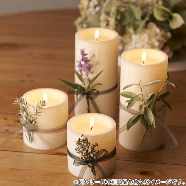 キャンドル 直径6cm×10cm ロイヤルラウンド 約8時間 （ ロウソク