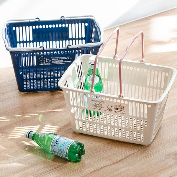 dショッピング |バスケット 収納 スヌーピー ミニ ショッピング