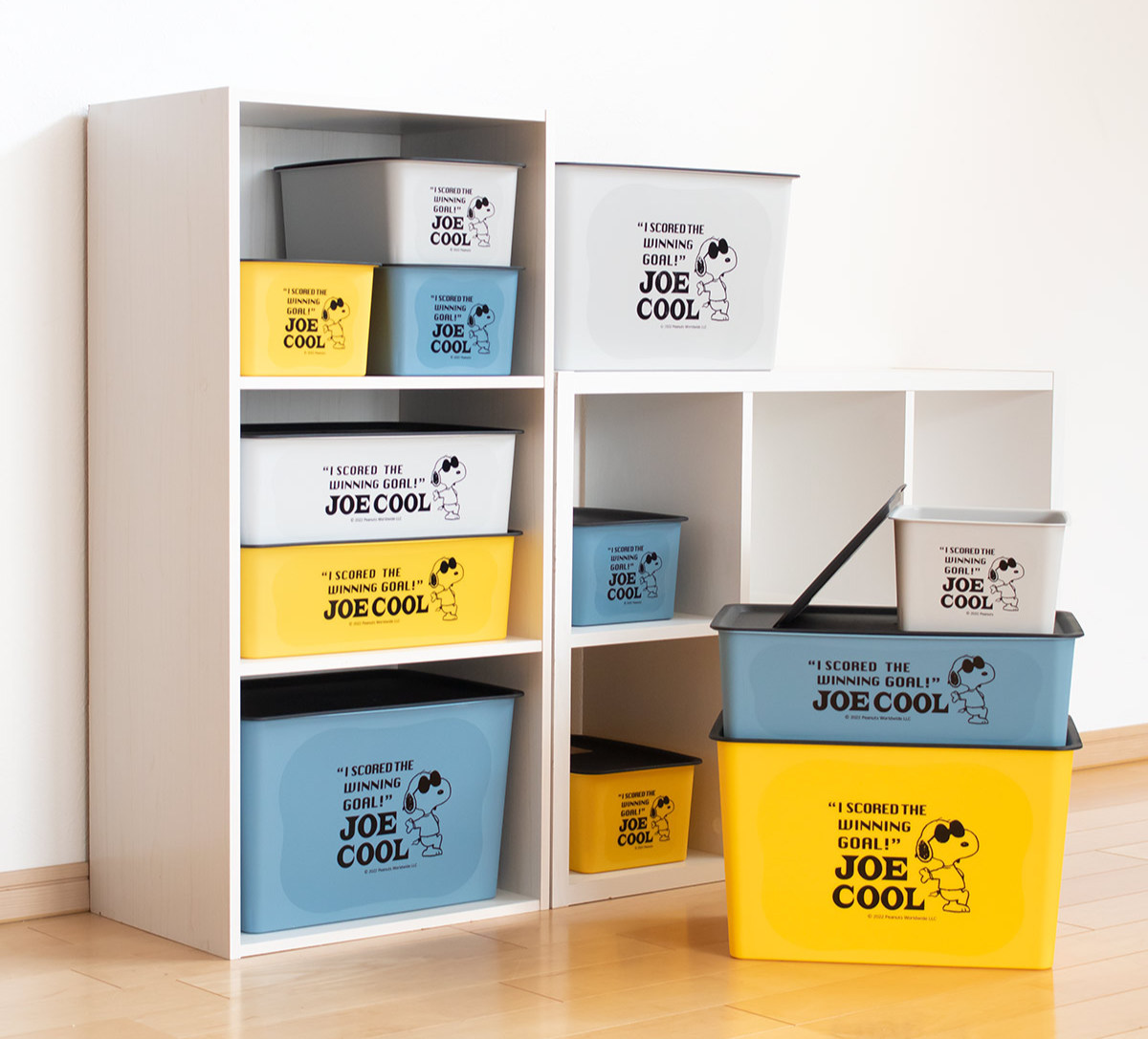 収納ボックス M 幅38×奥行27×高さ12cm スヌーピー コレクトBOX フタ