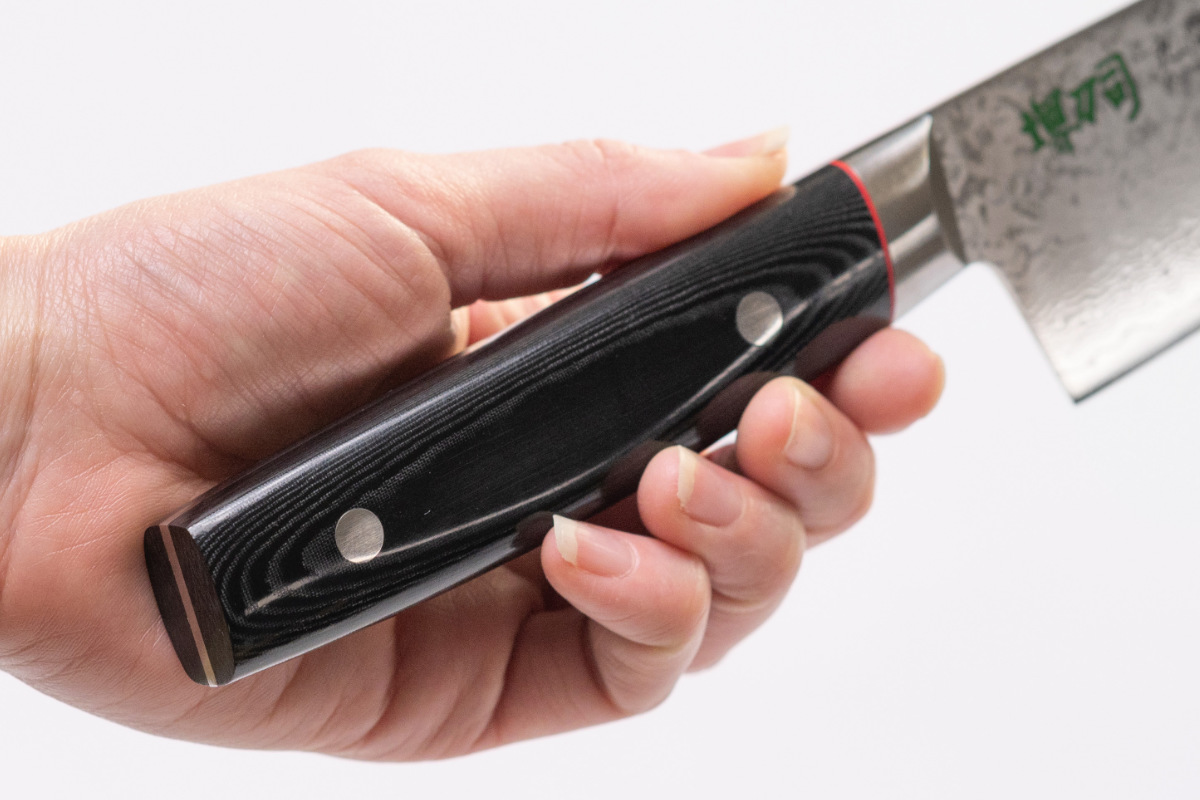 牛刀 20cm 九間丁 ダマスカス鋼割込 黒マイカルタ 堺刀司 日本製