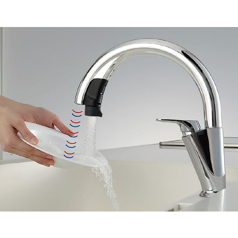 キッチン用タッチレス水栓 ナビッシュ （エコセンサー付） | 水栓金具