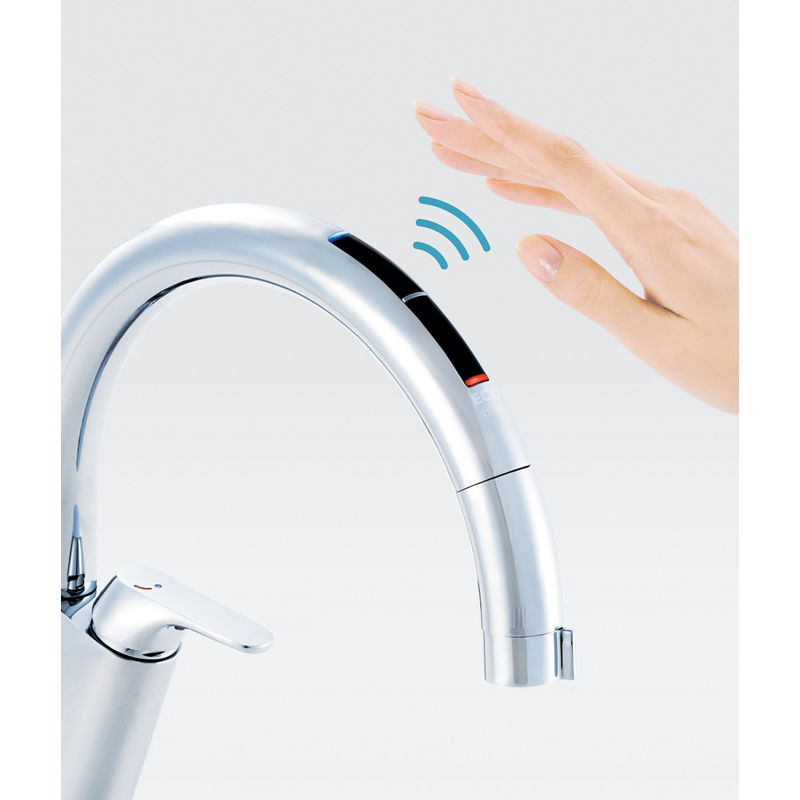 キッチン用タッチレス水栓 ナビッシュ （エコセンサー付） | 水栓金具