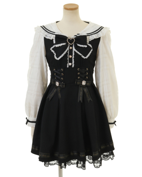 メッセージチェックセーラーワンピース ｜ LIZ LISA（リズリサ）公式