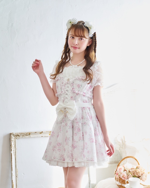 ローズリボンシフォンワンピース ｜ LIZ LISA（リズリサ）公式通販