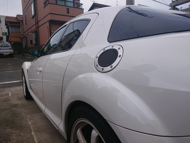 RX-8のフューエルリッド交換・改・純正オプション・ずっと欲しかった