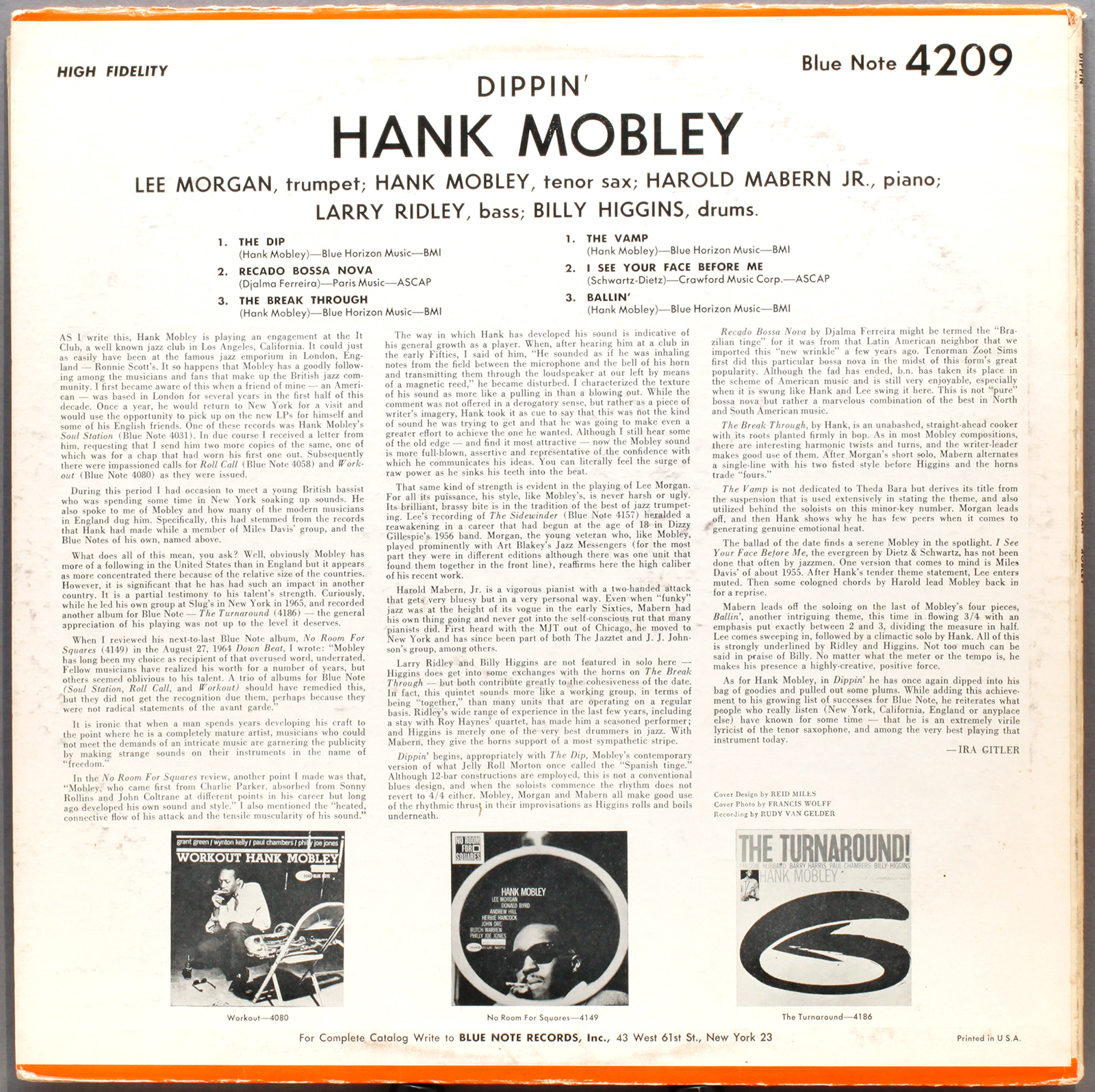 Hank Mobley Dippin' (1965) Liberty/ Blue Note | LondonJazzCollector