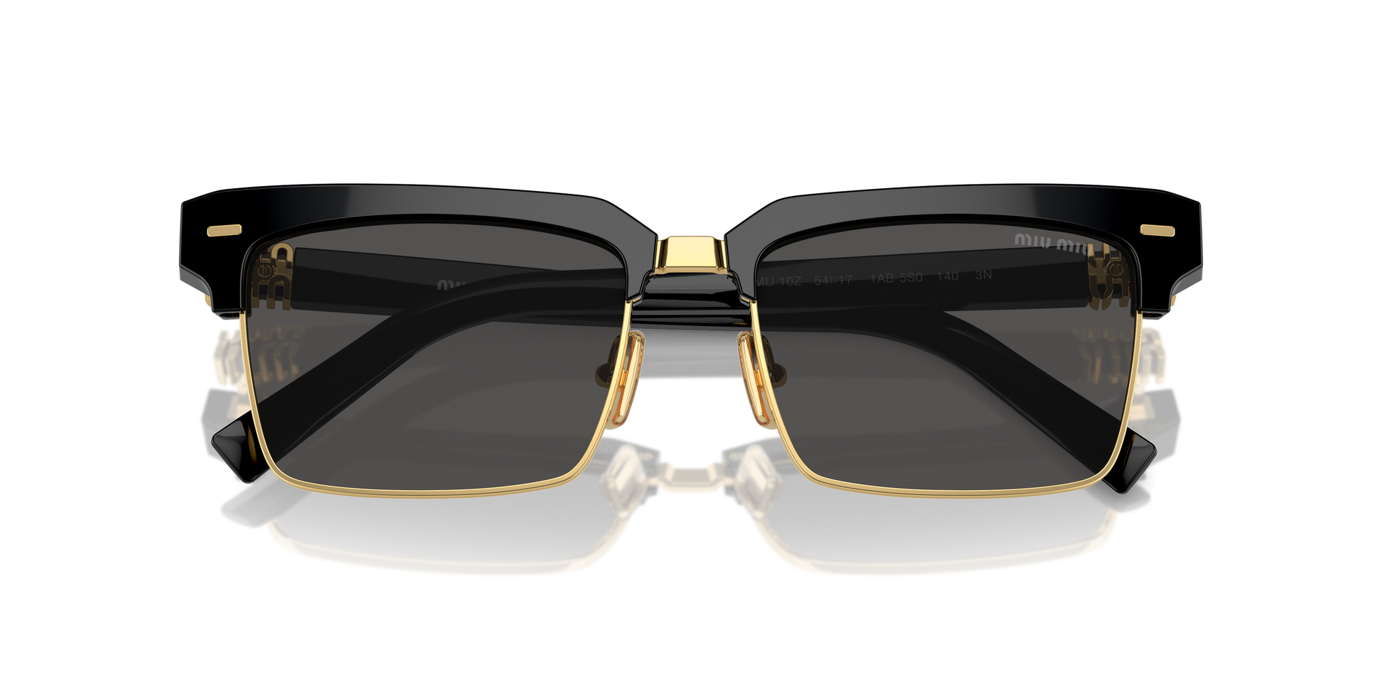 Miu Miu MU 10ZS 1AB5S0 Black Sunglasses for Woman – LookerOnline