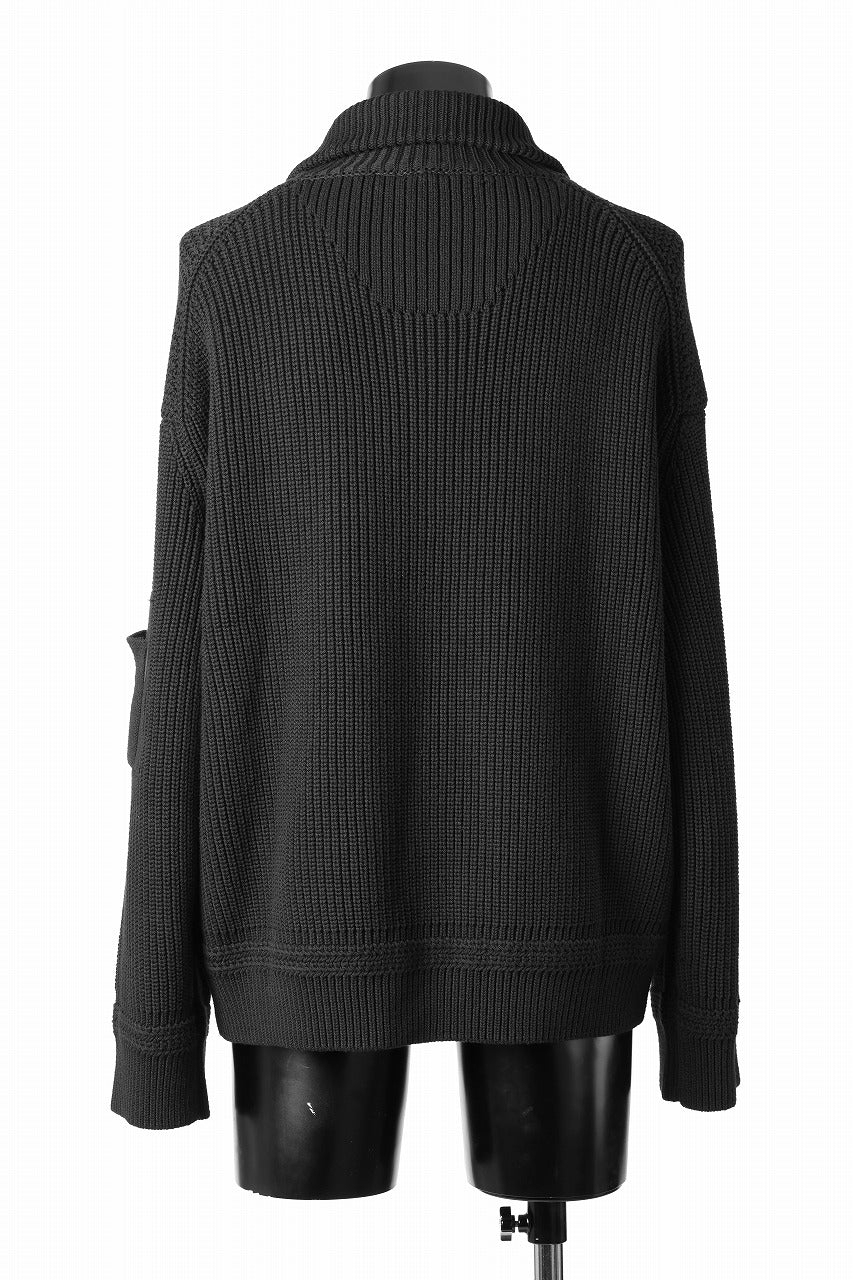 Juun.J Half Zip-up Pullover Sweater (BLACK)の商品ページ | ジュン