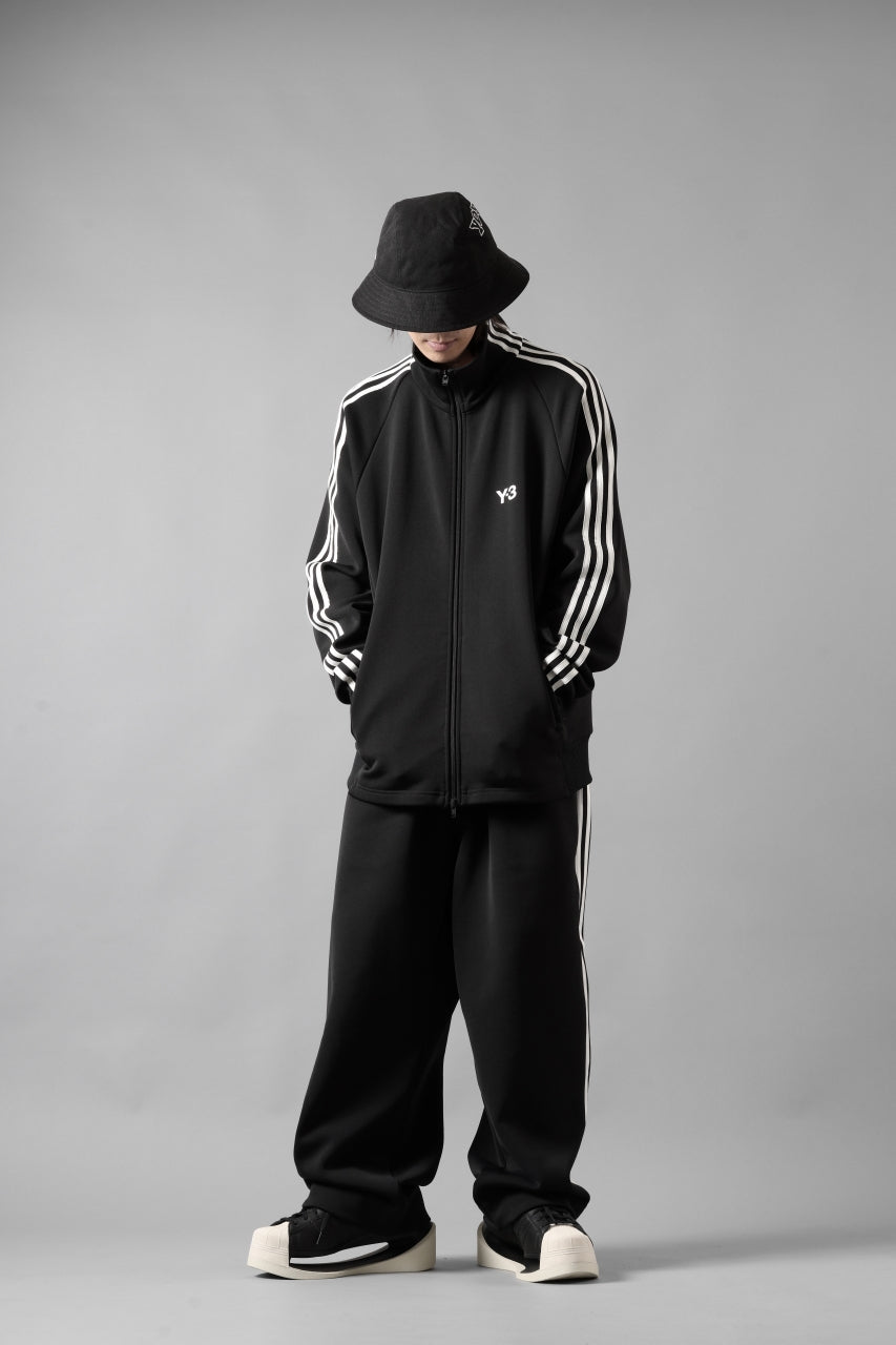 Y-3 Yohji Yamamoto THREE STRIPES TRACK JACKET (BLACK x OFF WHITE
